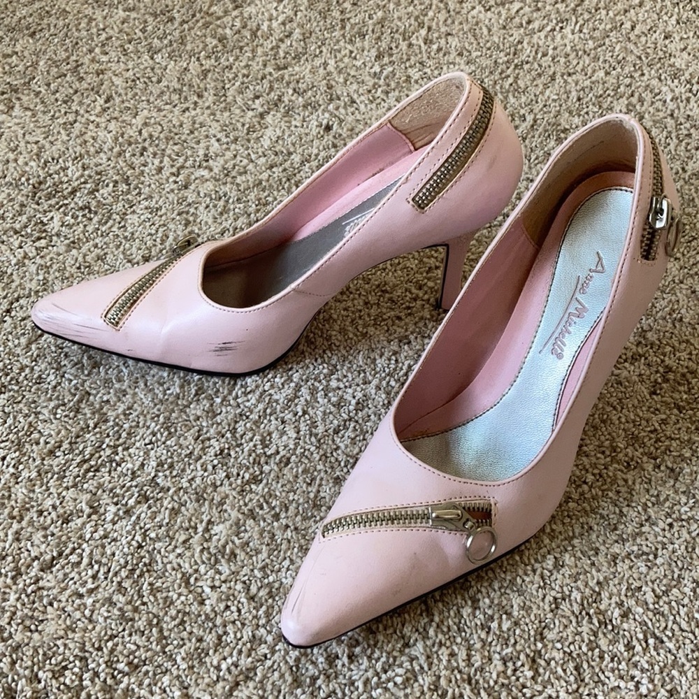 Pink pumps pinup heels punk heels Rockabilly pumps